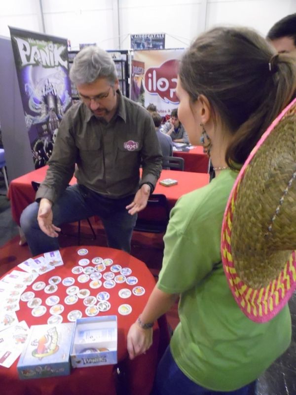 Arnaud Urbon himself au stand Ilopeli.