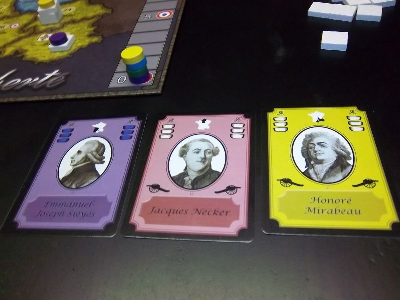 Quelques-unes de mes cartes au premier tour...