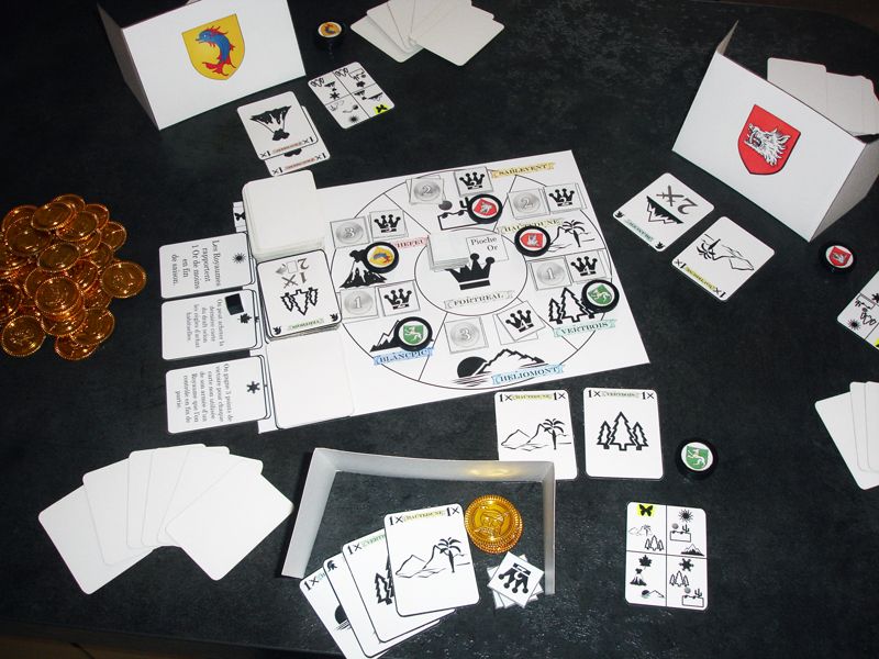 Chaque royaume controllé rapporte de l'or et des points de victoire