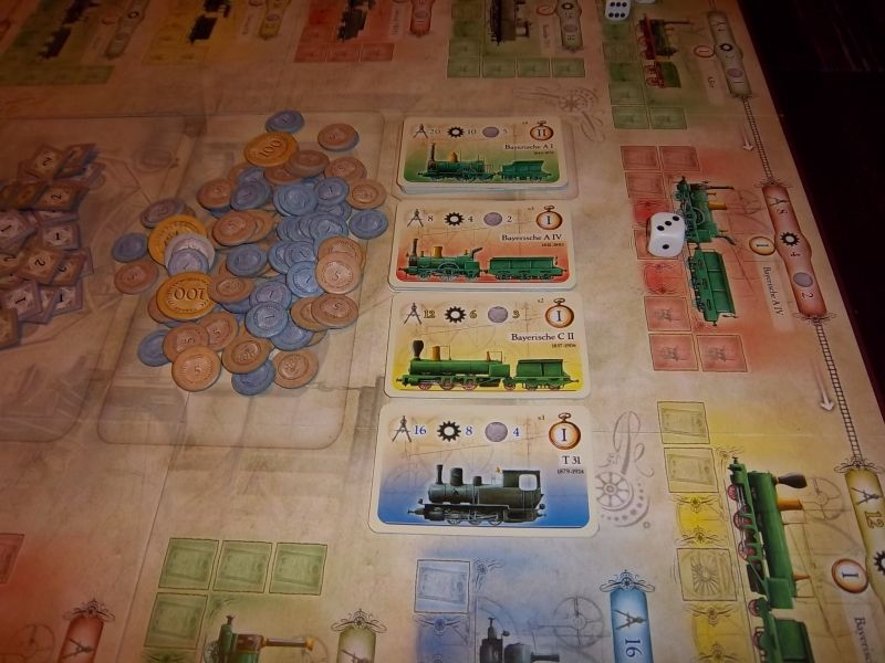 Un aperçu du matériel de cette réédition Queen games.