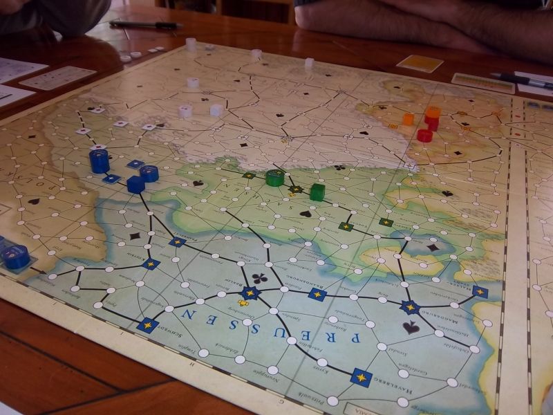 Une vue sur les positions de départ à l'Est...