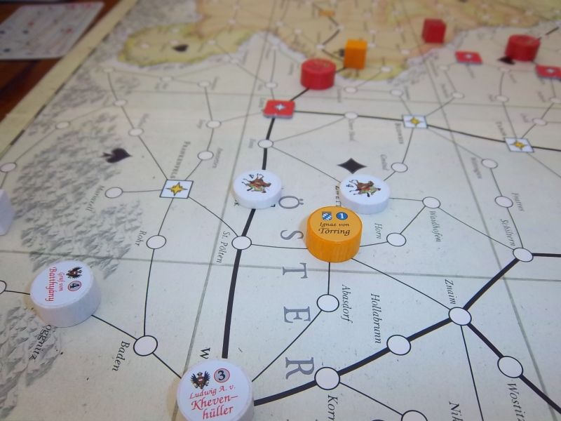 Les hussards qui tentent de couper les bavarois de Torring de leur ravitaillement...