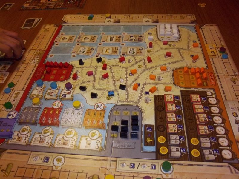 Un aperçu du plateau en fin de partie...