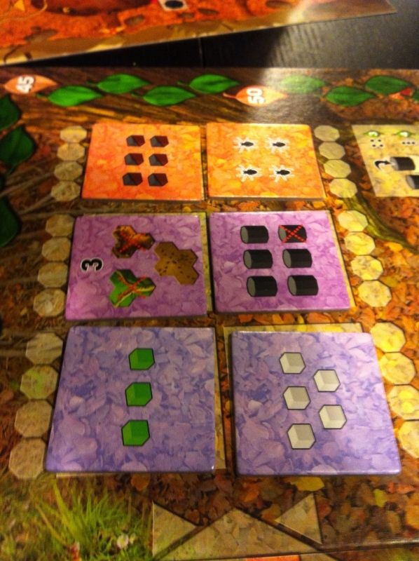 Les objectifs : 6 nourrices ou 3 tuiles spéciales pour les seconds objectifs, ça ne va pas être facile