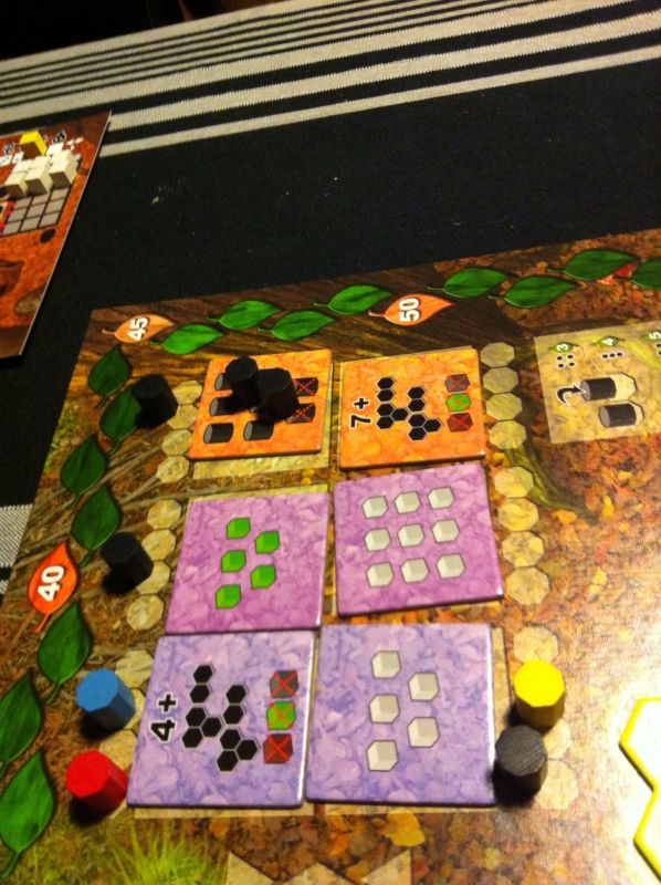 Les objectifs en fin de partie. J'ai enfin réussi à faire les 8 nourrices !