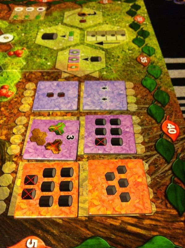 Les objectifs en début de partie : faire les objectifs à 12 points sera difficile. 