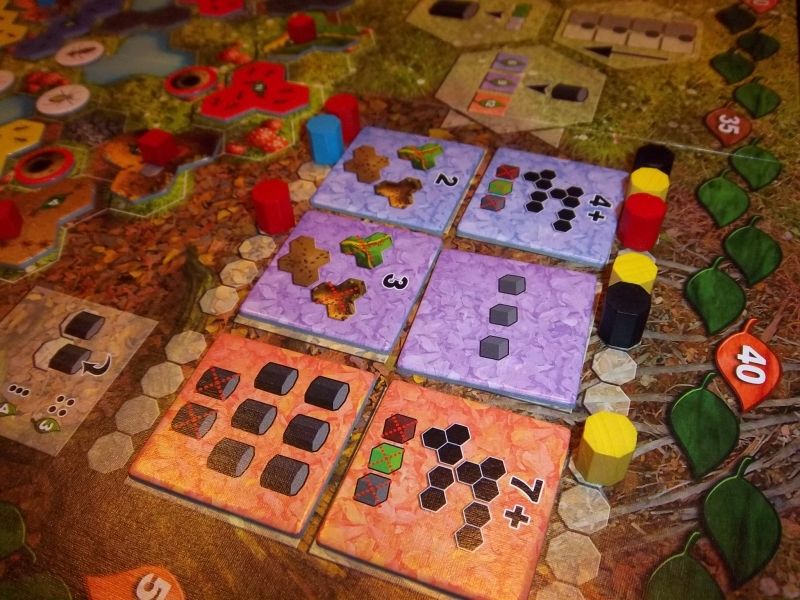 Une vue sur les contrats une fois la partie terminée...