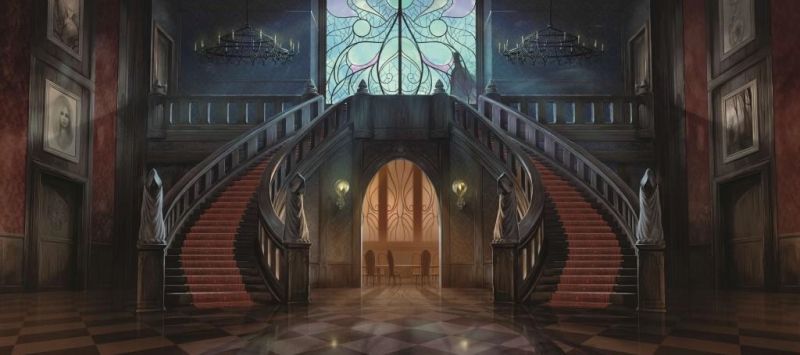 Le paravent (dont nous vous parlons plus loin) en plus d’être utile en jeu permet d’installer cette ambiance surnaturelle