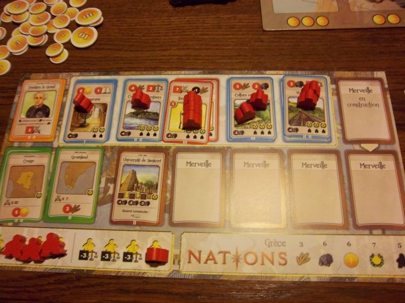 Mon plateau en fin de partie....oui, des Grecs menés par Frédéric II de Prusse...je ne sais pas ce que va en penser monsieur Zhor.