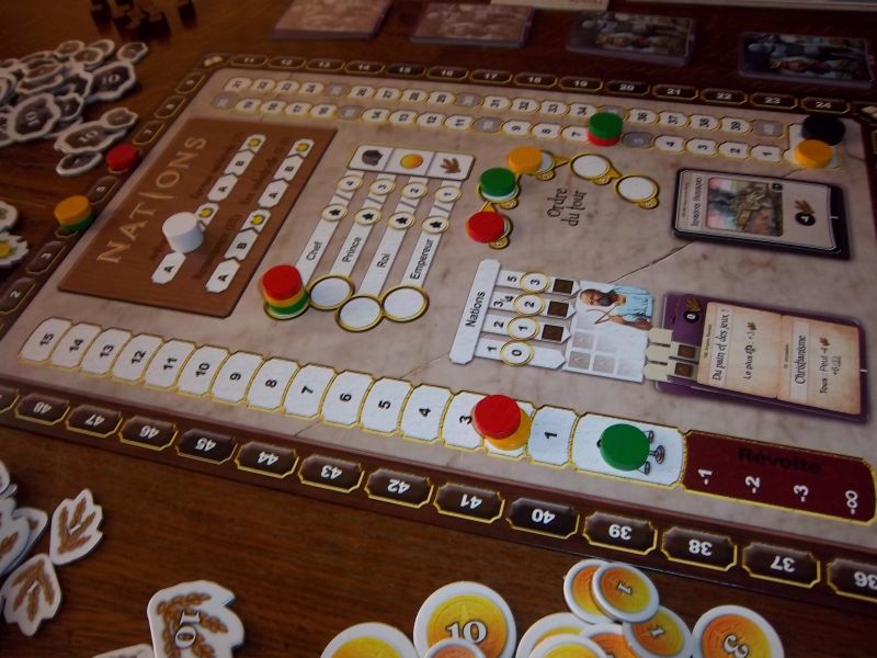 Le plateau central au second tour...