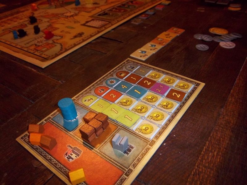 Mon plateau en fin de partie...