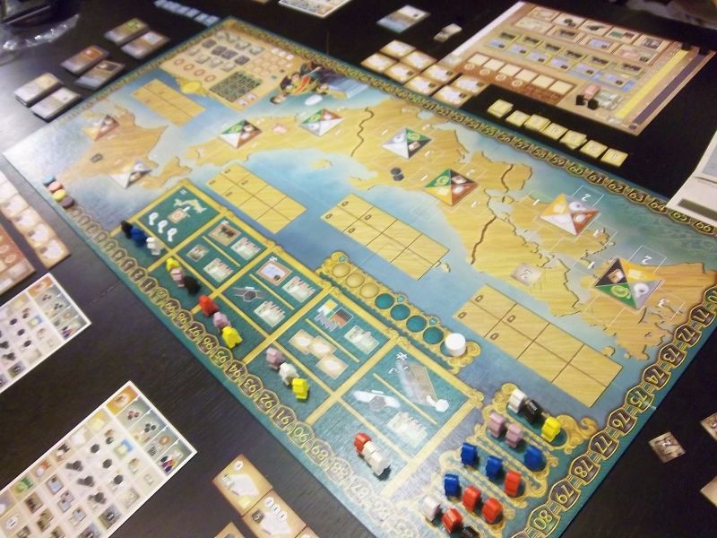 Le plateau après la mise en place