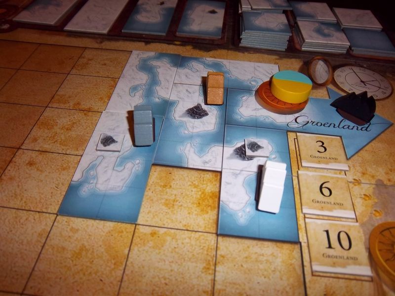 Voilà, les bateaux partent dans les glaces...