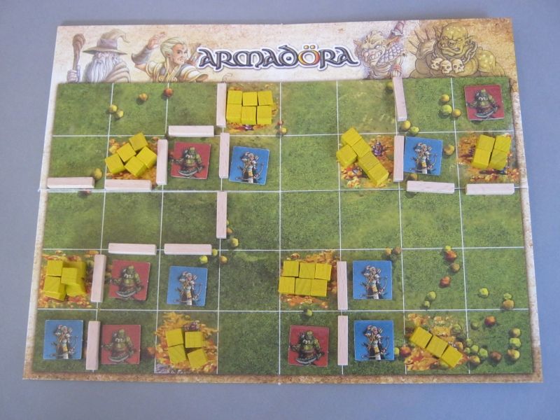 Une partie vue du dessus