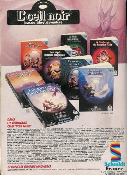 L'Œil Noir : Initiation au jeu d'Aventure