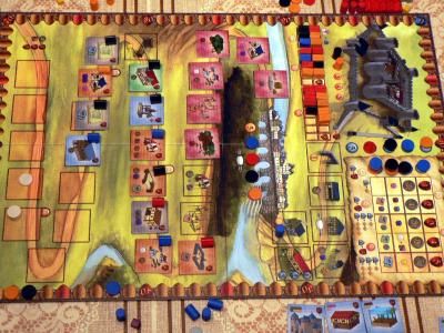 le plateau en fin de partie