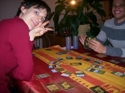 Mélanie voulait faire une photo "coréenne" pour verrater...