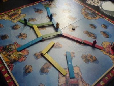 en jaune je vais sauter par dessus le bleu et gagner !