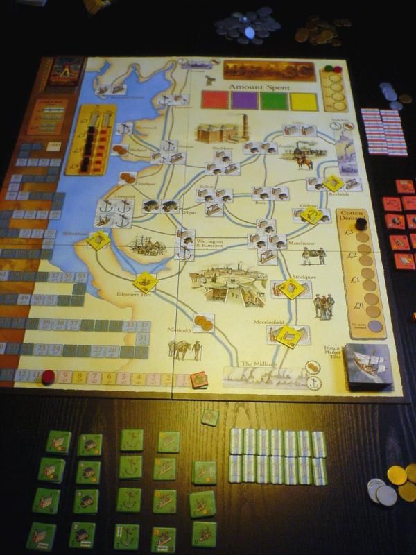 le plateau est en place avec les ajustements pour 2 joueurs, la partie peut débuter !