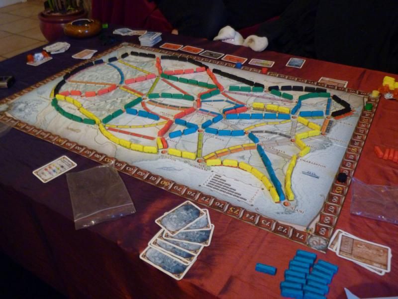 le plateau en cours de partie