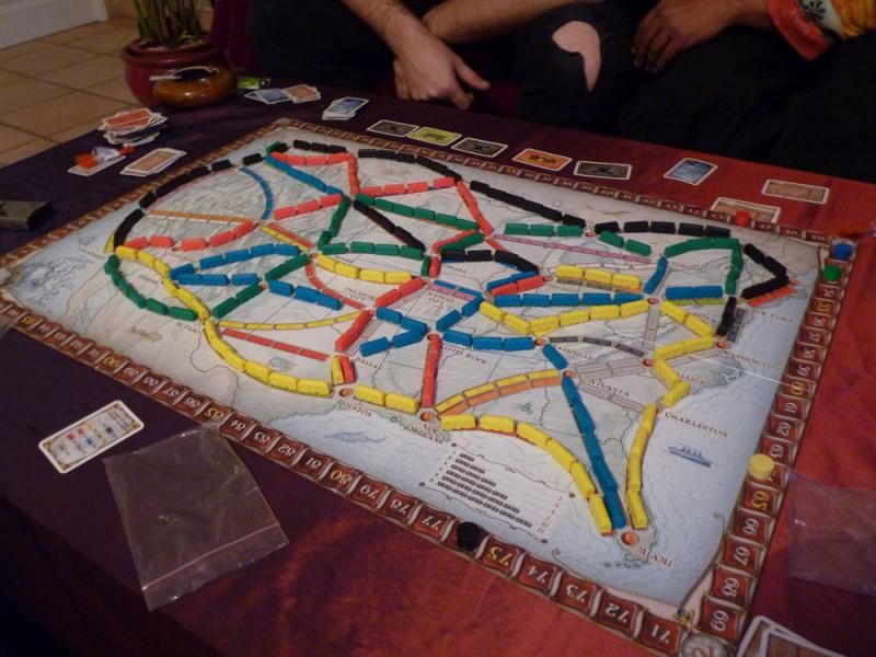 le plateau en fin de partie avant le comptage des points