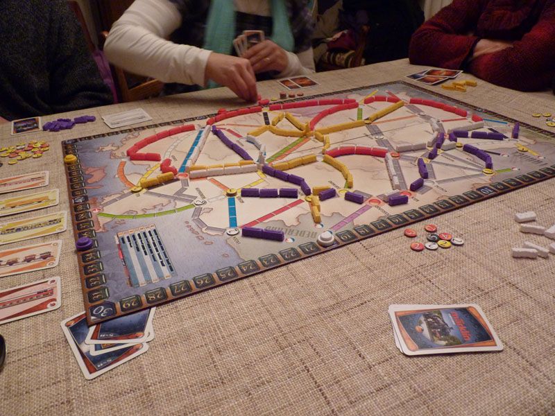 Les wagons d'Emeline (en rouge) longent l'est de l'Allemagne.