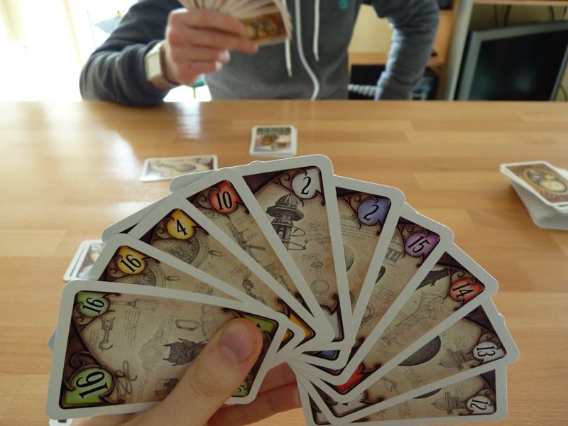 ma main au cours de la première manche