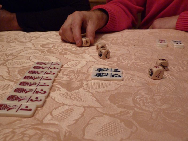 le choix des dés conservés n'est pas toujours chose évidente !