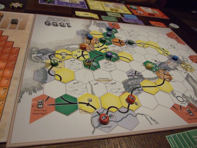 Le plateau en fin de partie...