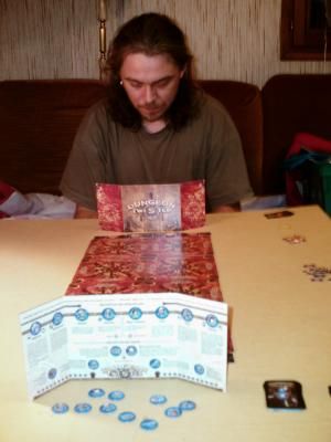 Stef en pleine reflexion en début de partie