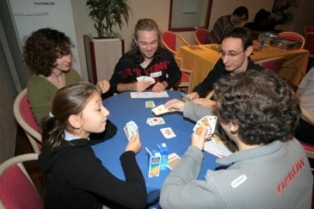 de gauche ? droite, Lady, Virginie, Stef, Guillaume et Loïc