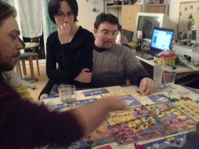 Stef en action et Gaëtan observe