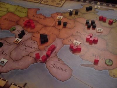 dans cette zone se sont déroulés la plupart des combats