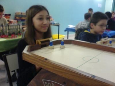 Lady sur le dernier but de la victoire.