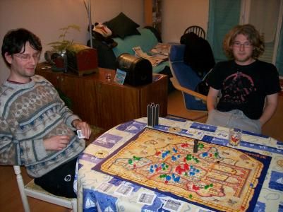 Mes adversaires, Laurent et Adrien.