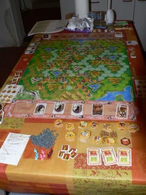 le plateau en fin de partie