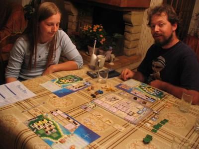 première partie de puerto rico, le premier jeu allemand joué... mémorable