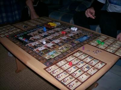 Le dé blanc, je sais pas ce qu'il fait l? : on a joué avec les bonnes r?gles...