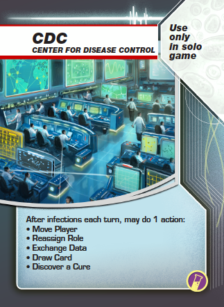 Carte "Centre de Contrôle Maladie" pour les parties en mode « solo »