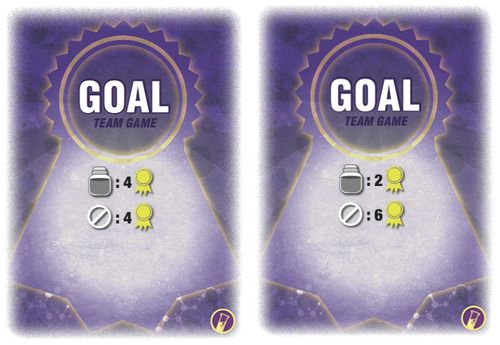 Cartes « Objectif » pour le jeu par équipe