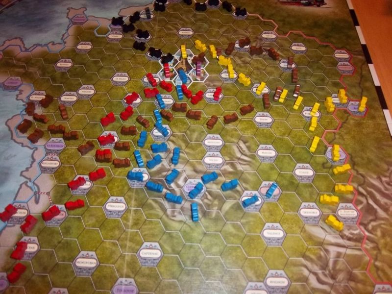 Le plateau en fin de partie...