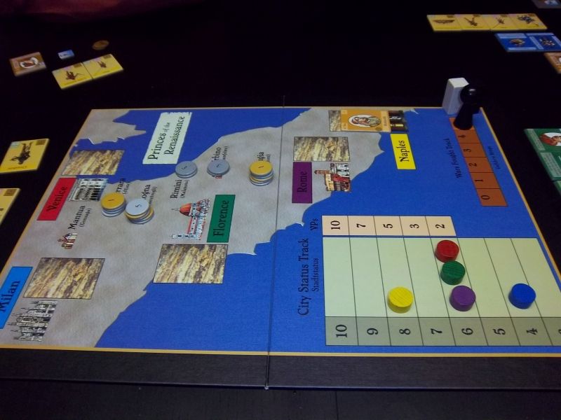 Situation en cours de partie...il y a des condottières contents...