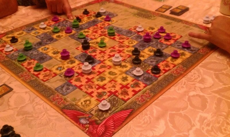 Une photo vers la fin de la partie...