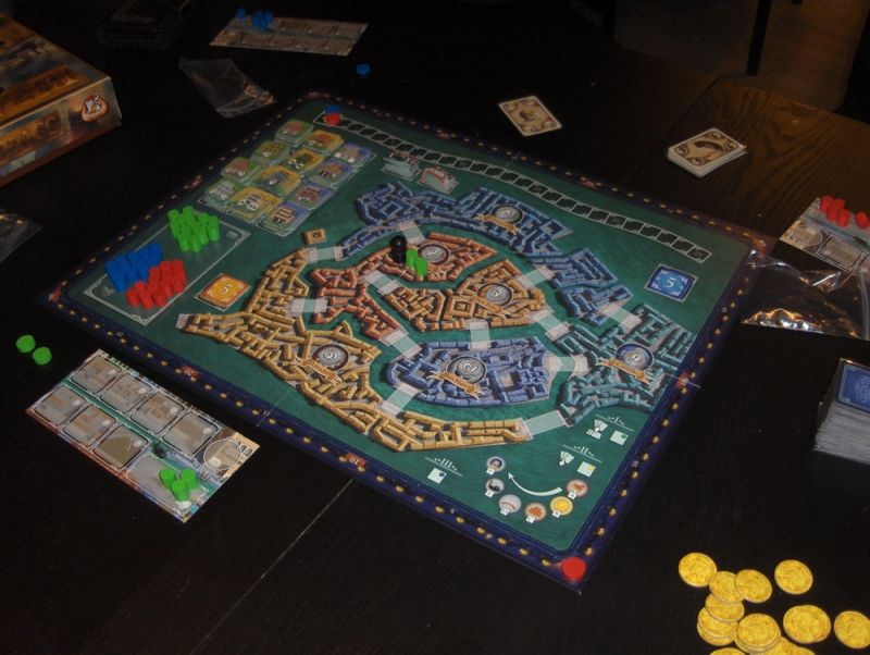 Mise en place pour explications. Mais où sont mes pions jaunes ??