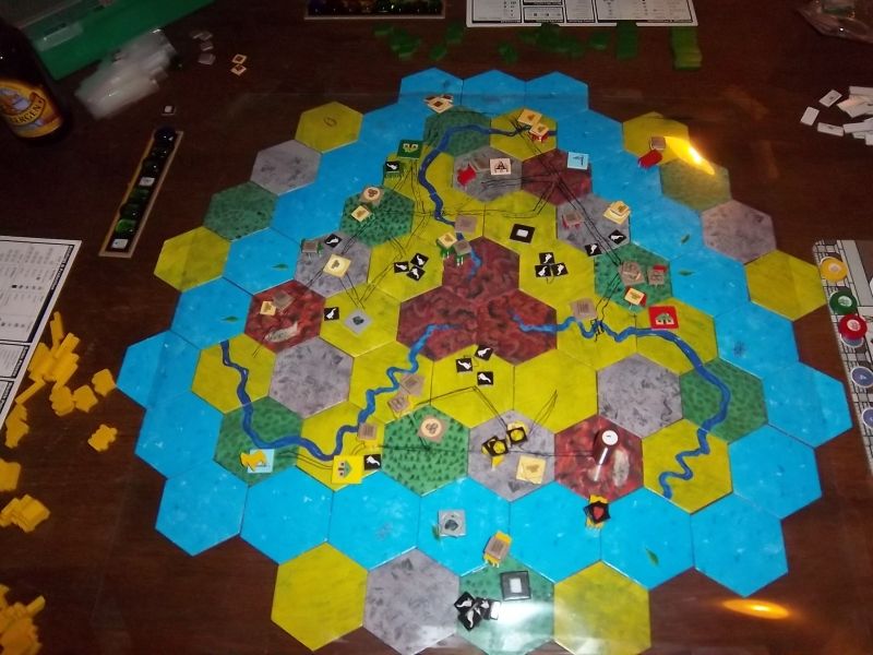 ...puis on prend lentement possession du terrain...