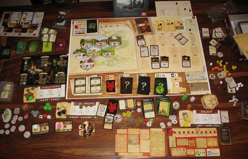 La fin de partie... oui avec Robinson et son extension, il faut une TRES grande table !