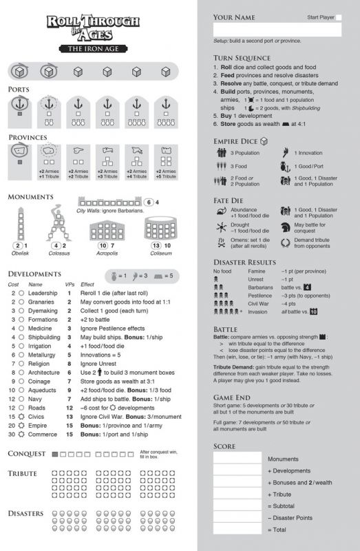 Roll Through the Ages: The Iron Age
