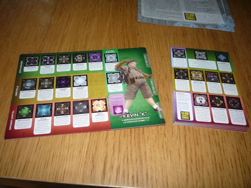 La nouvelle fiche de Kevin "K", ainsi que la nouvelle aide de jeu