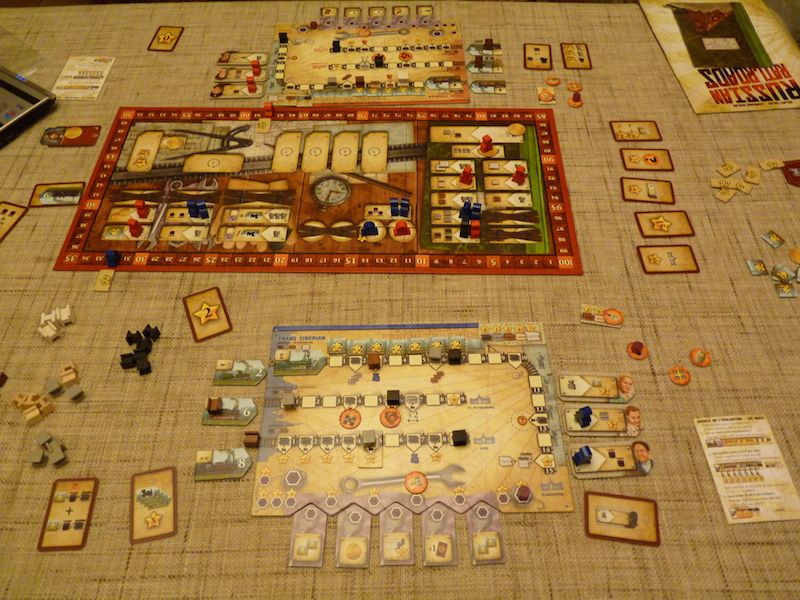 le plateau indiviuel de Loïc (en bas) en fin de partie