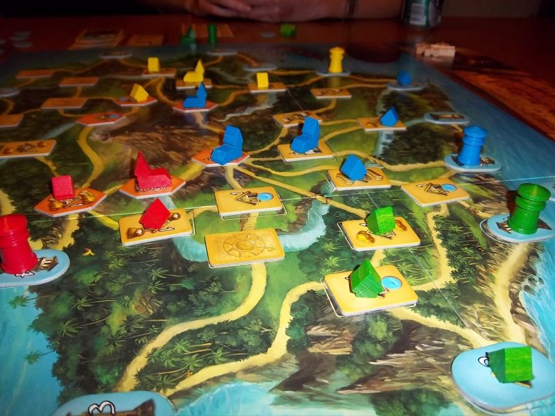 Le plateau en cours de partie...